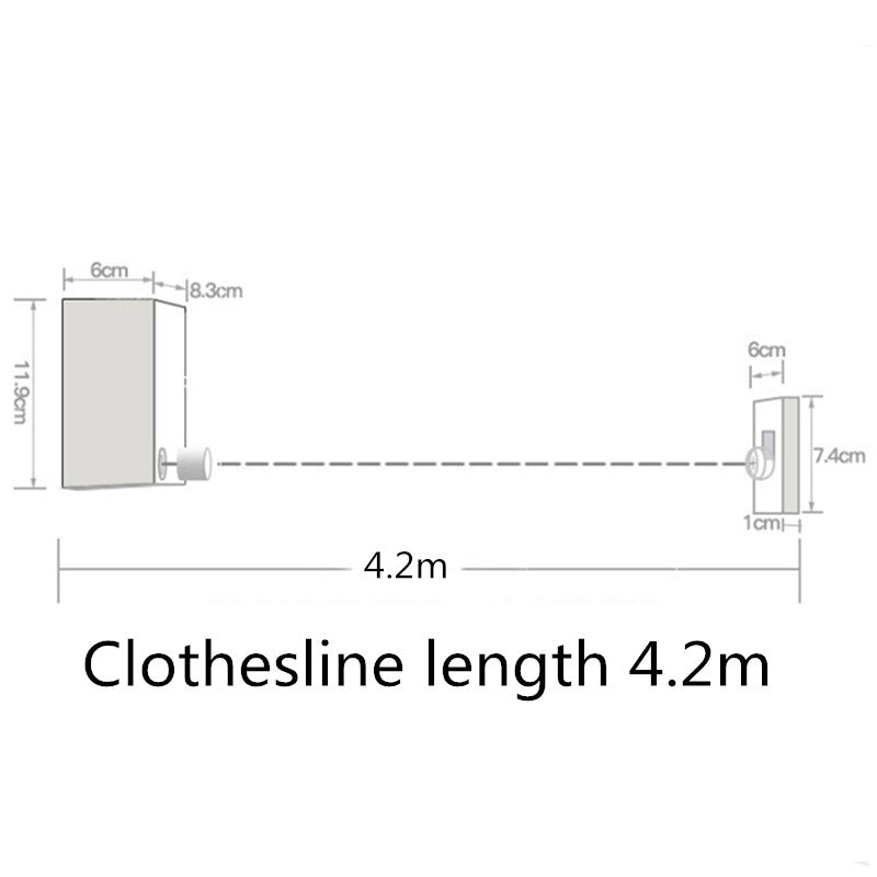 Telescopic Retractable Clothes Drying Rope
