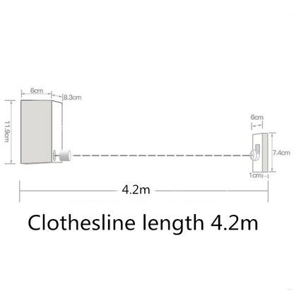 Telescopic Retractable Clothes Drying Rope
