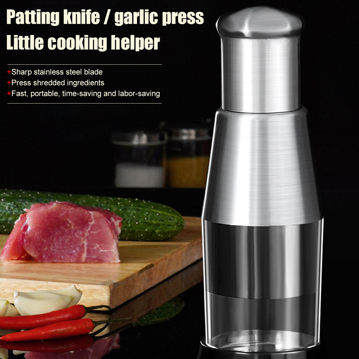 Manual Garlic Crusher & Press for Kitchen
