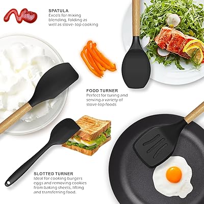 12-Piece Silicone Cooking Utensils Set