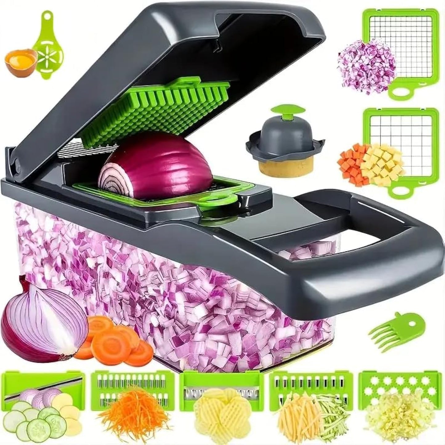 16 in 1 Vegetable Cutter & Chopper for Kitchen