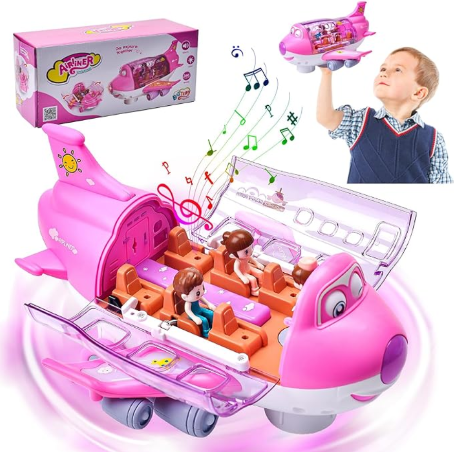 Rotating Electric Airplane Toy ✈️