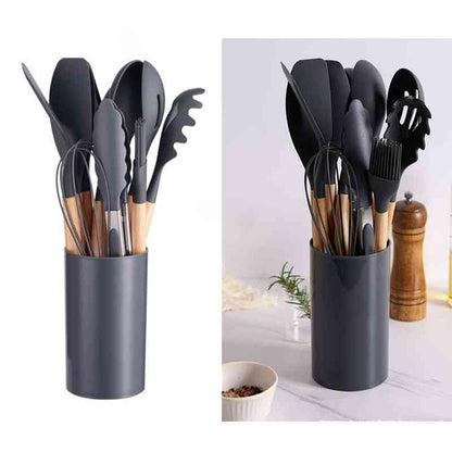 12-Piece Silicone Cooking Utensils Set
