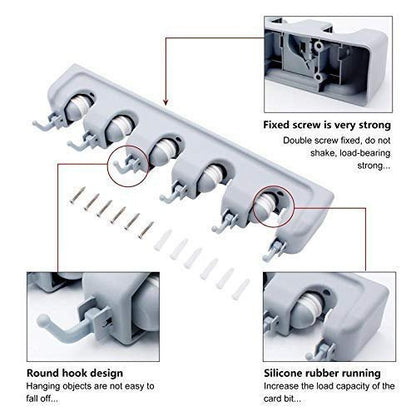 Multi-Purpose Broom & Toiletries Organizer