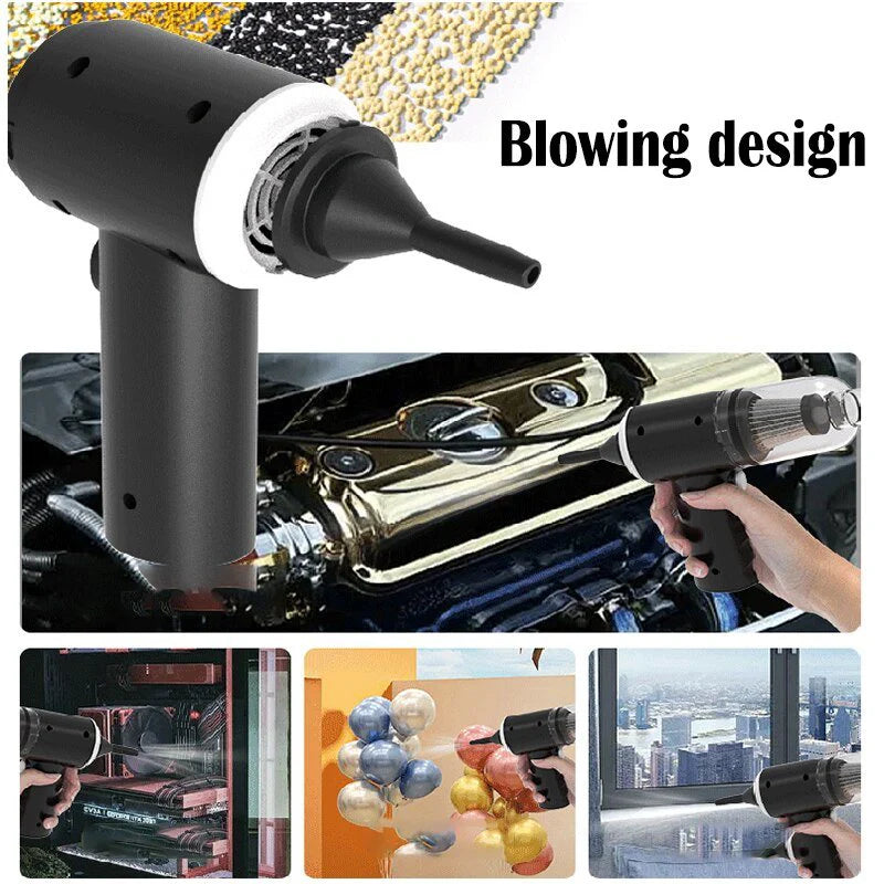 Portable Cordless Handheld Car Vacuum Cleaner with Multiple Attachments